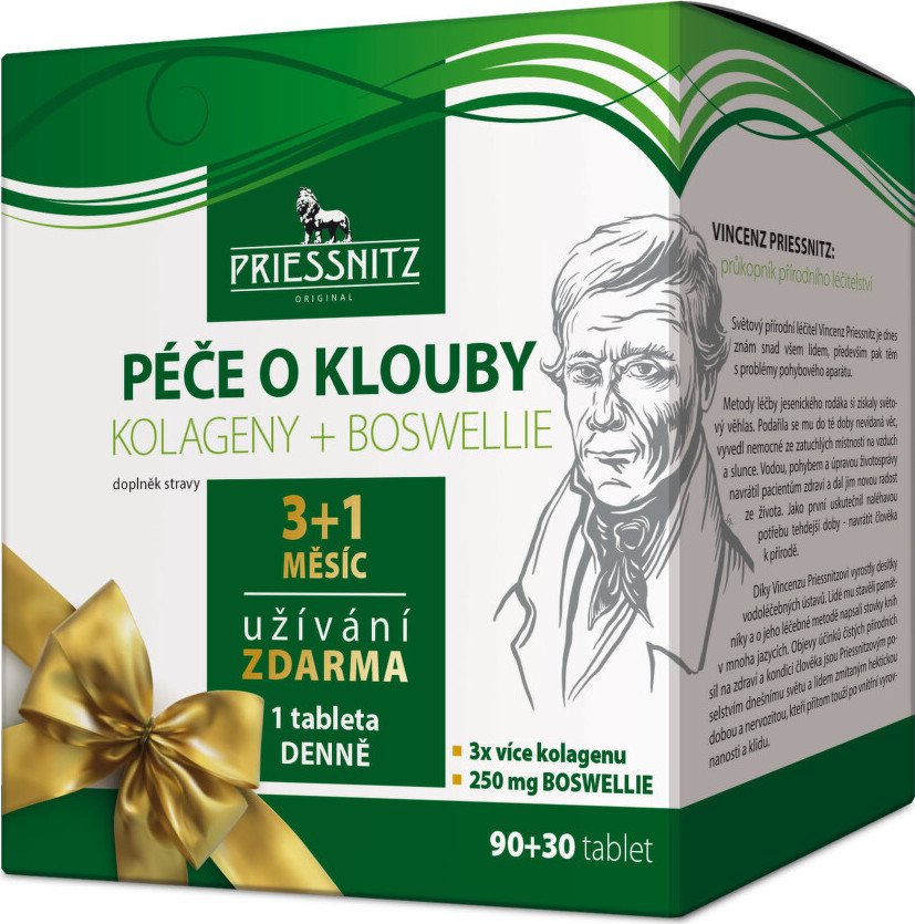 Priessnitz Kolagen+Boswellie péče o klouby tbl.90+30