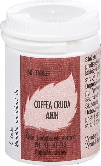 Radim Bakeš Galenická laboratoř Ostrava AKH Coffea cruda 60 tablet