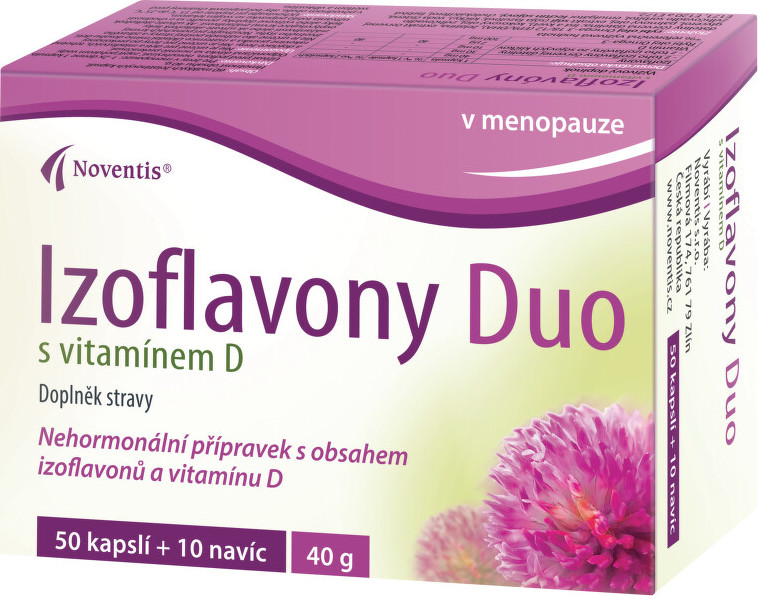 Noventis Izoflavon Duo s vitamínem D 60 kapslí