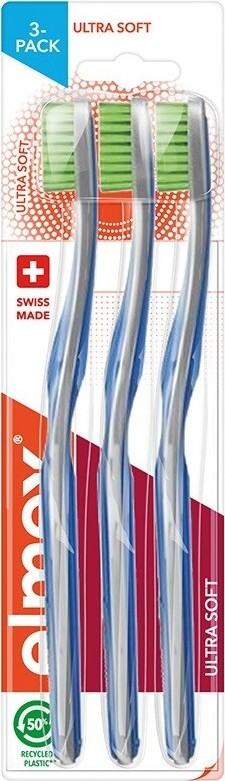 Elmex Swiss Made zubní kartáčky ultra soft 3 ks