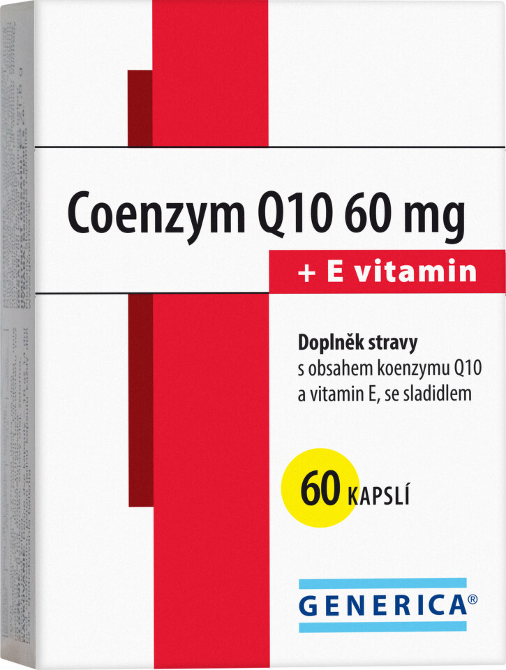 Coenzym Q10 60 mg + E vitamin Generica cps.60