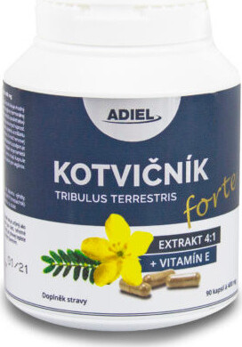 Adiel Kotvičník zemní FORTE s vitamínem E 90 cps.