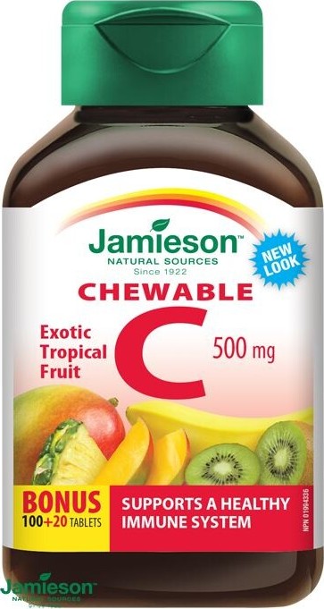 JAMIESON Vitamin C 500mg tr.ovoce cucací tbl. 120