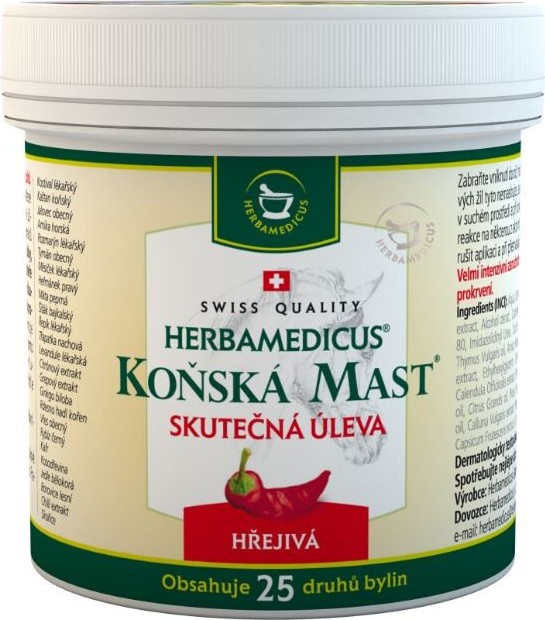 Koňská mast hřejivá 250ml