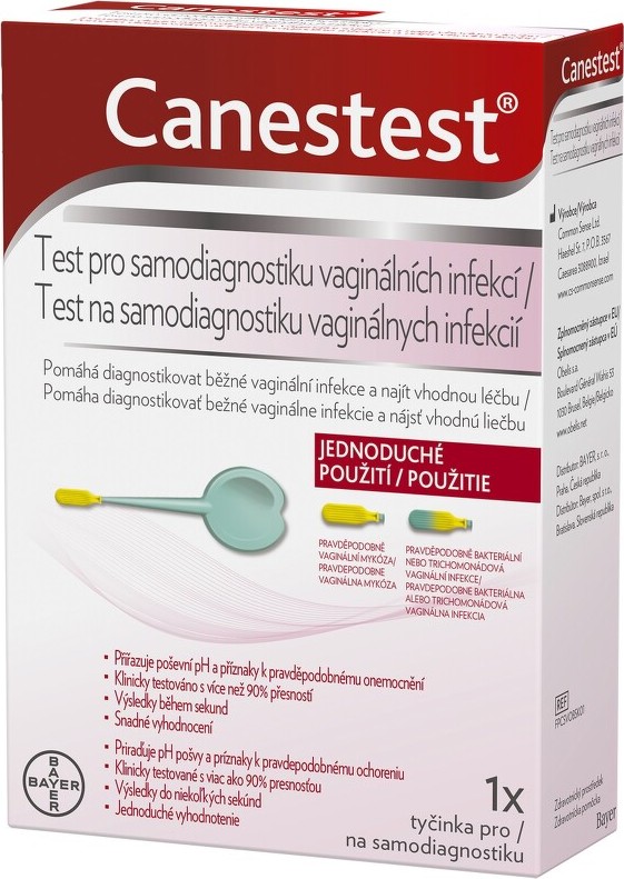 Bayer Canestest test pro samodiagnostiku vagin.infekcí 1 ks