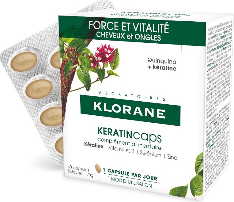 KLORANE Keratincaps Vlasy a nehty cps.30