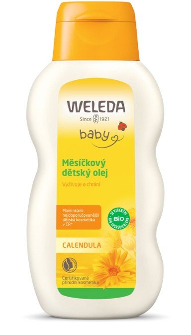 Weleda Měsíčkový dětský olej (200 ml) - pokožku viditelně zjemní a hydratuje