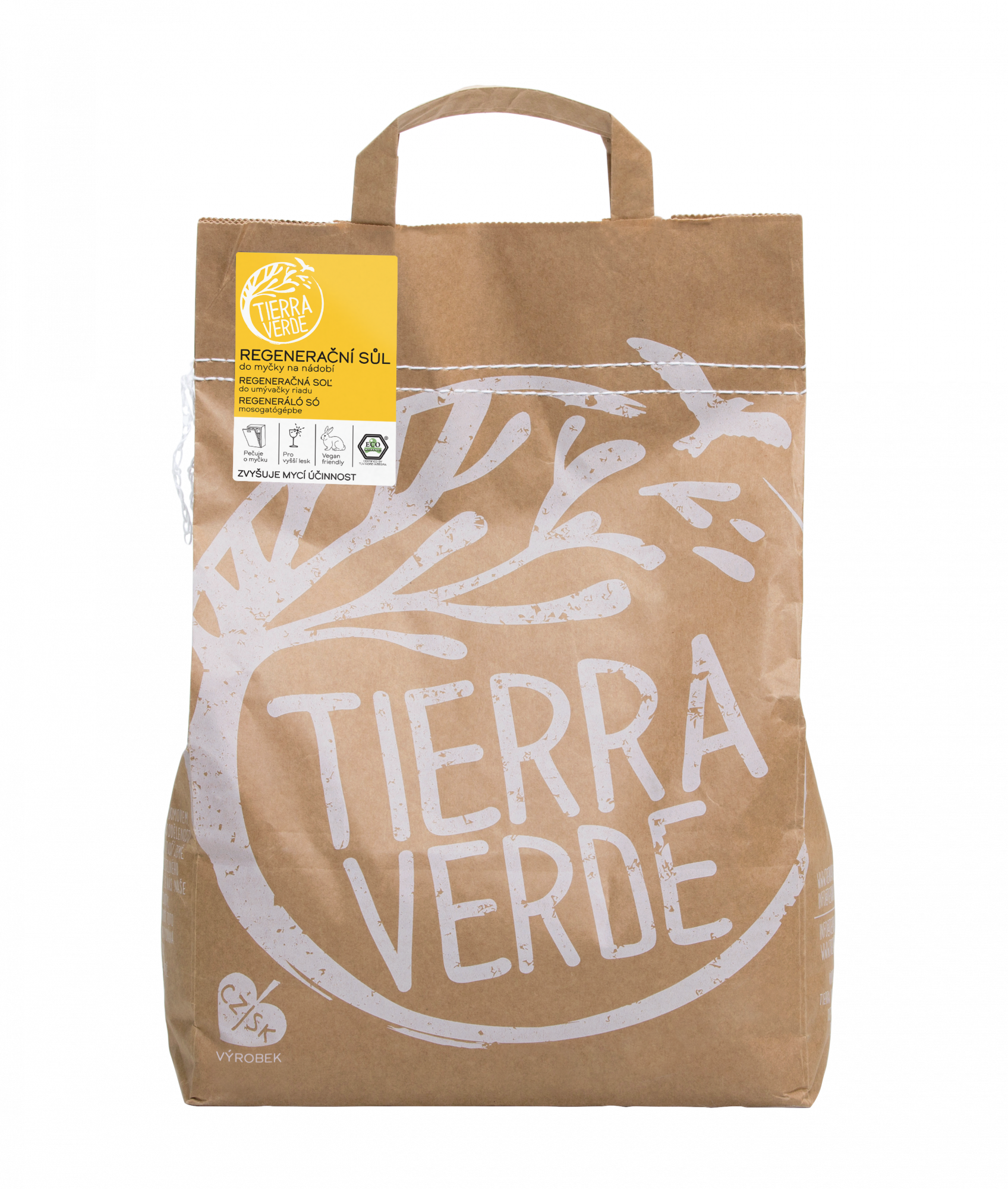 Tierra Verde Sůl do myčky - INOVACE - 5 kg - zabraňuje usazování vodního kamene