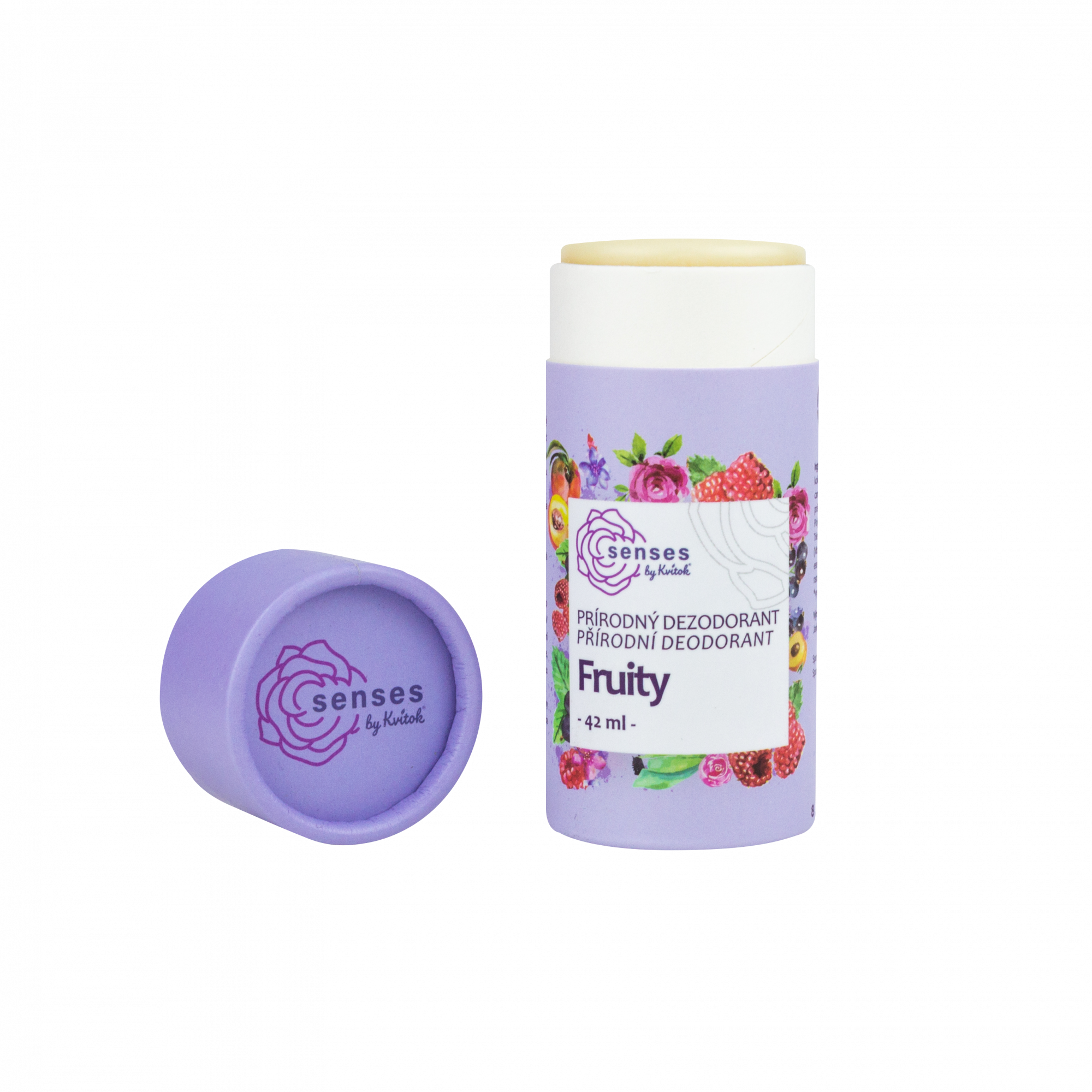 Kvitok Tuhý deodorant Fruity (42 ml) - účinný až 24 hodin