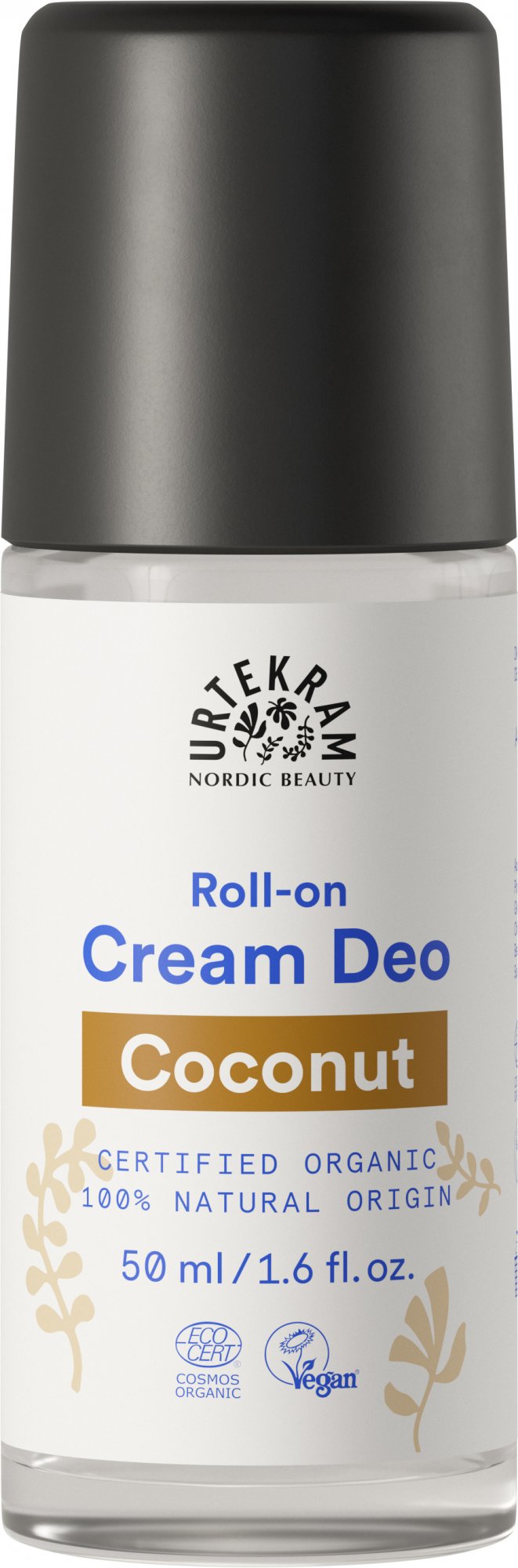 Urtekram Krémový deodorant roll-on s kokosem BIO (50 ml)