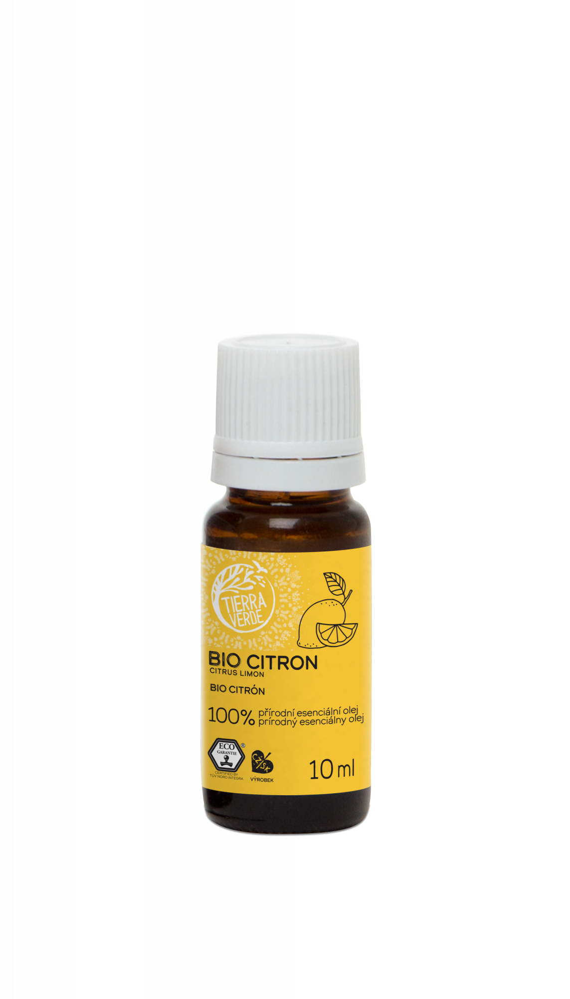 Tierra Verde Esenciální olej Citron BIO - 10 ml - dodává optimismus