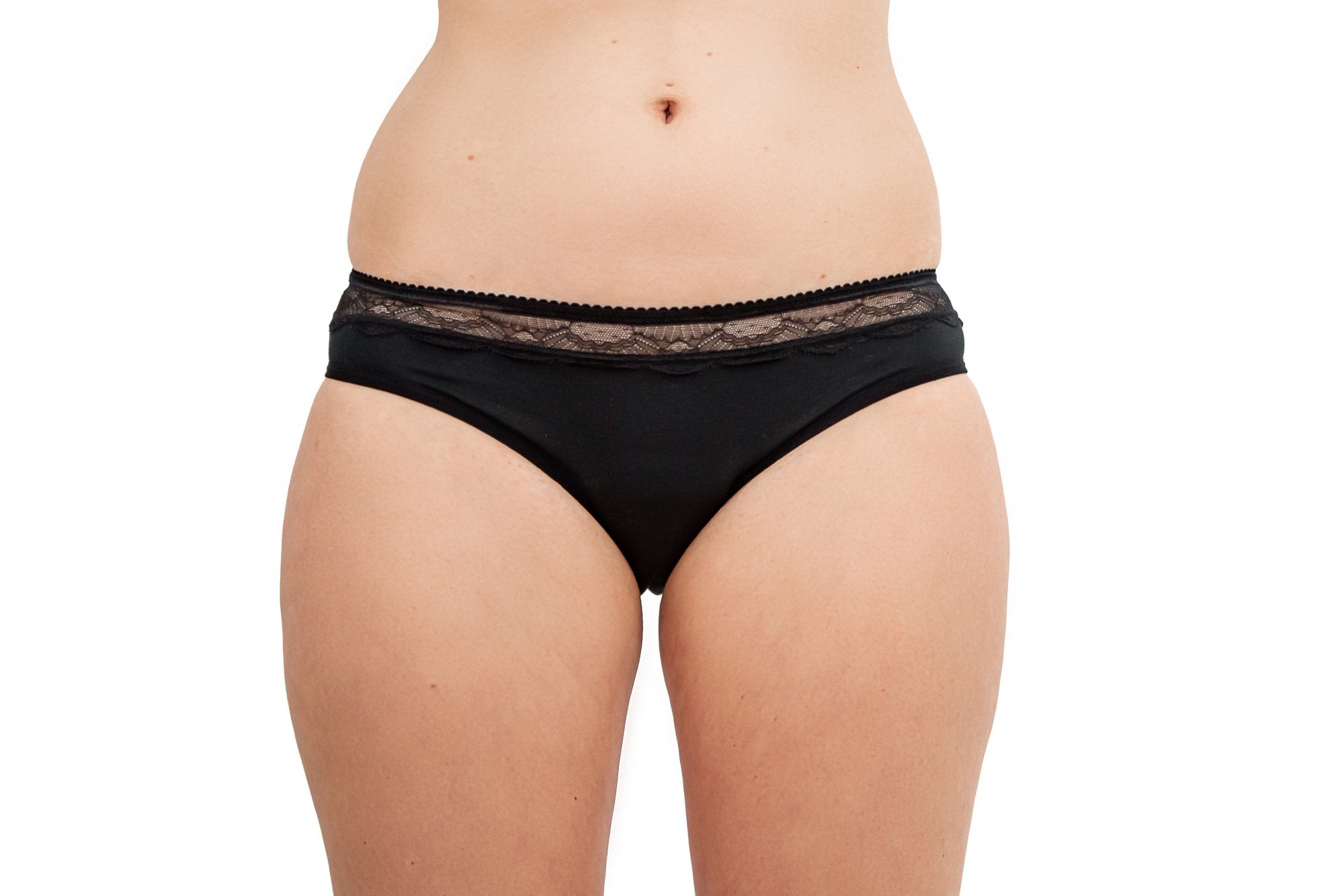 Pinke Welle Menstruační kalhotky "Malé černé" - střední a slabá menstruace - L