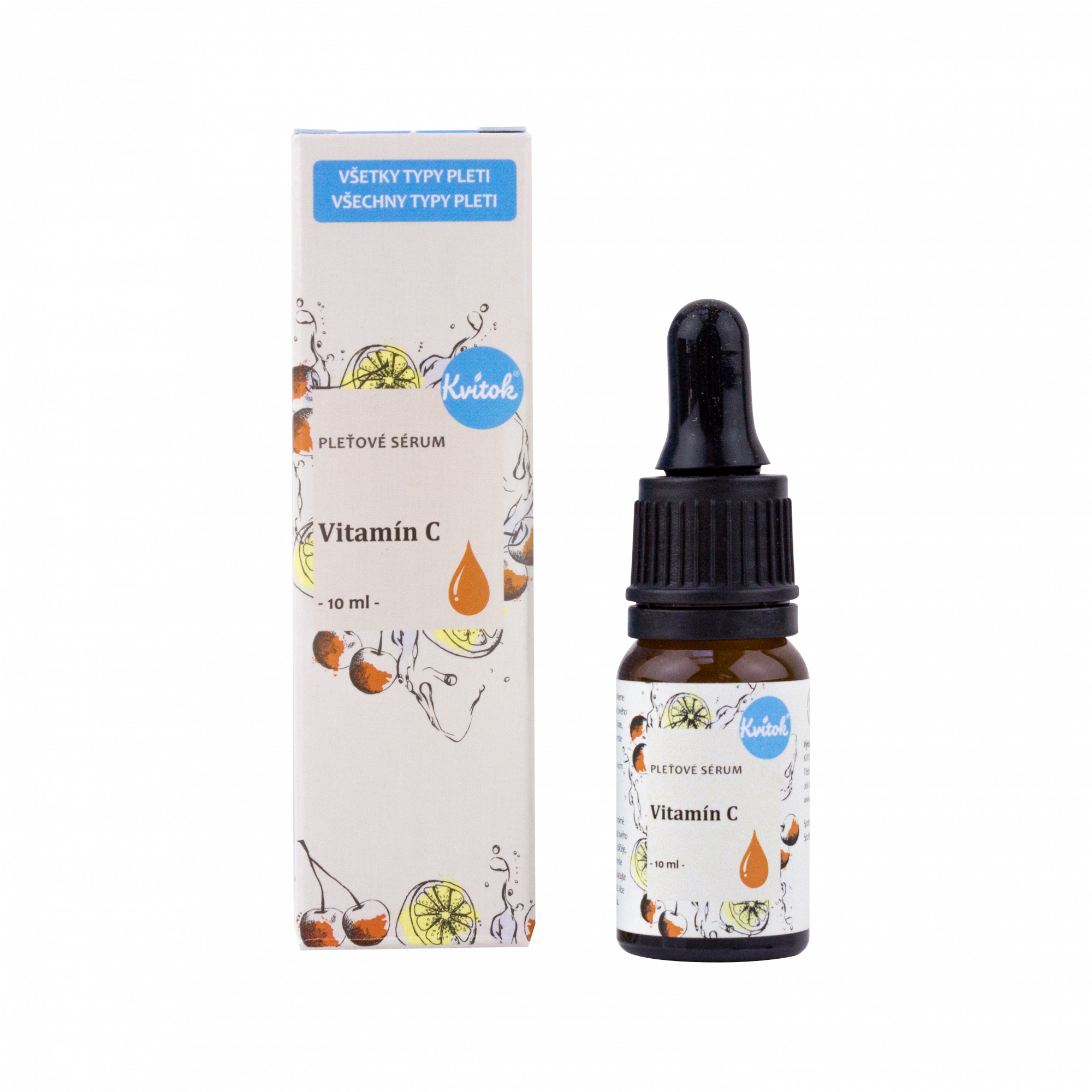 Kvitok Pleťové sérum - Vitamin C - 10 ml - anti-aging účinky