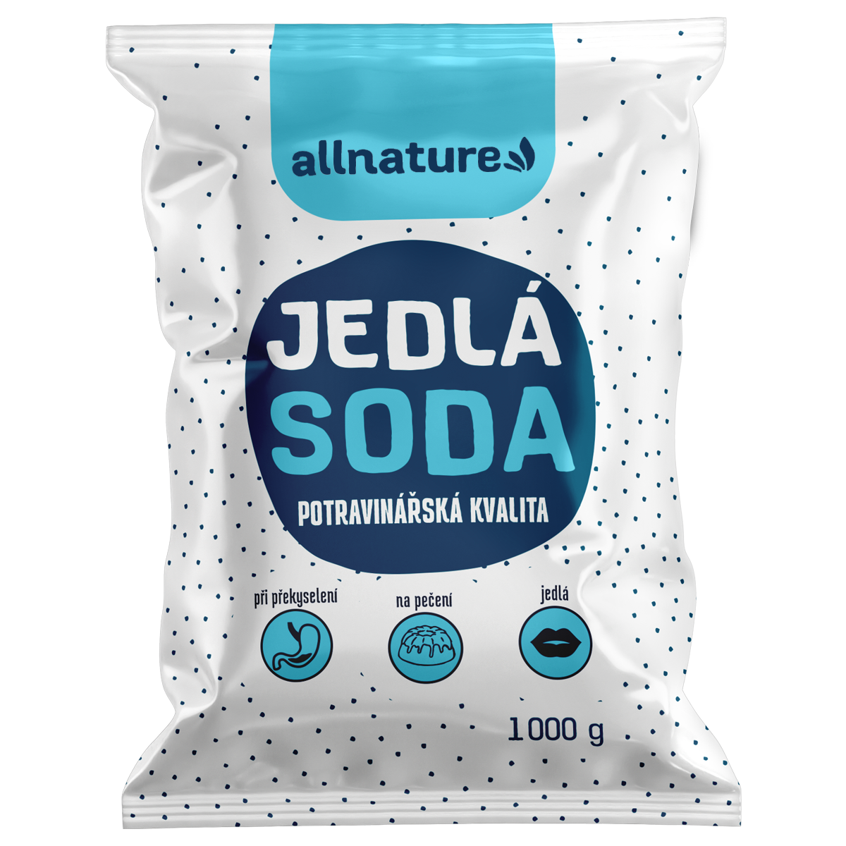 Allnature Jedlá soda - 1 kg - potravinářská kvalita