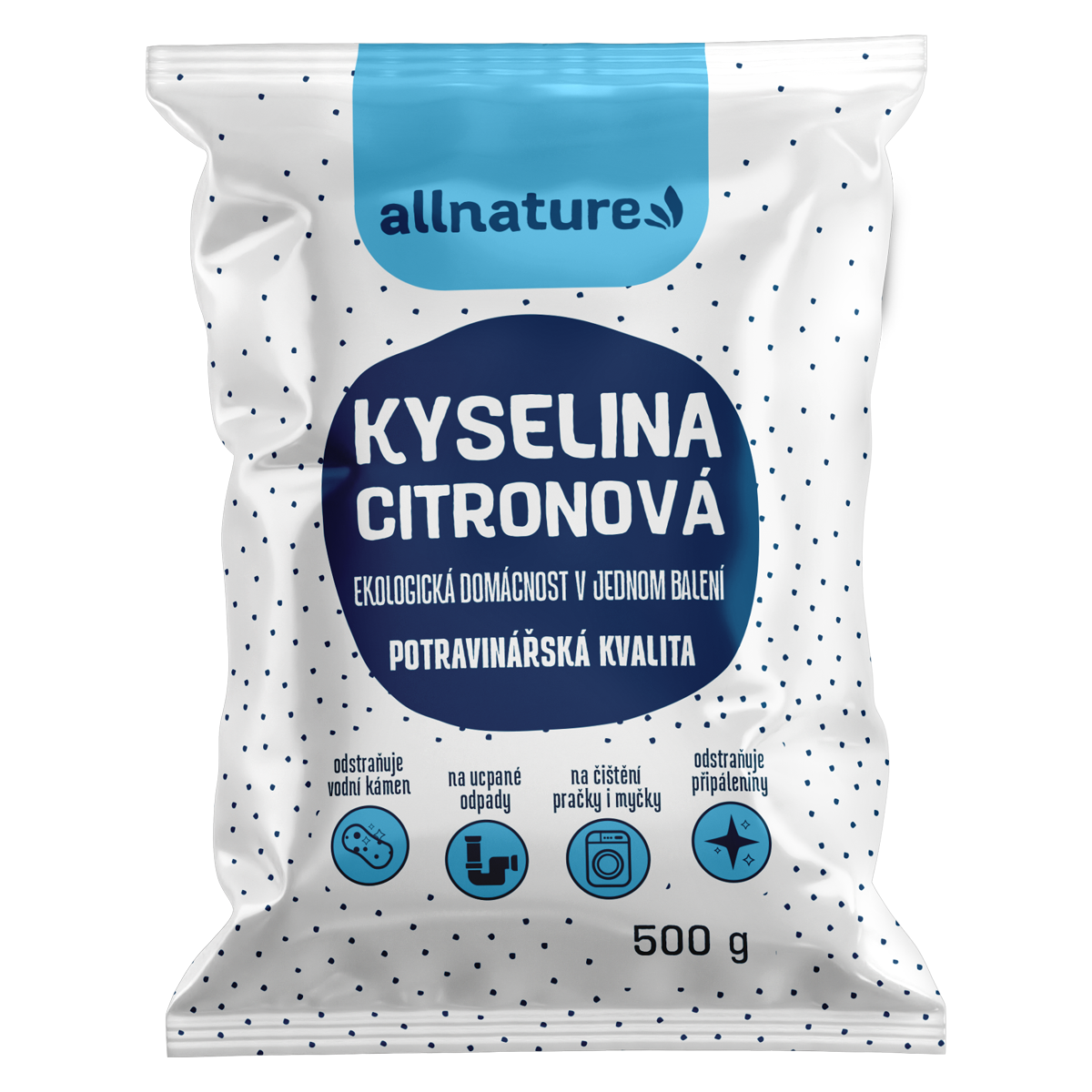 Allnature Kyselina citronová - 500 g - potravinářská kvalita