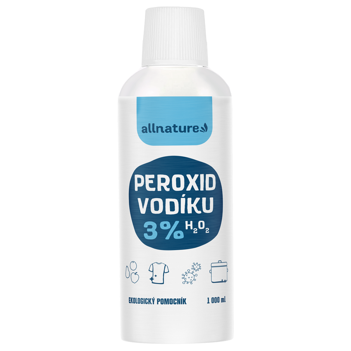 Allnature Peroxid vodíku 3% - 1 l - univerzální pomocník do domácnosti