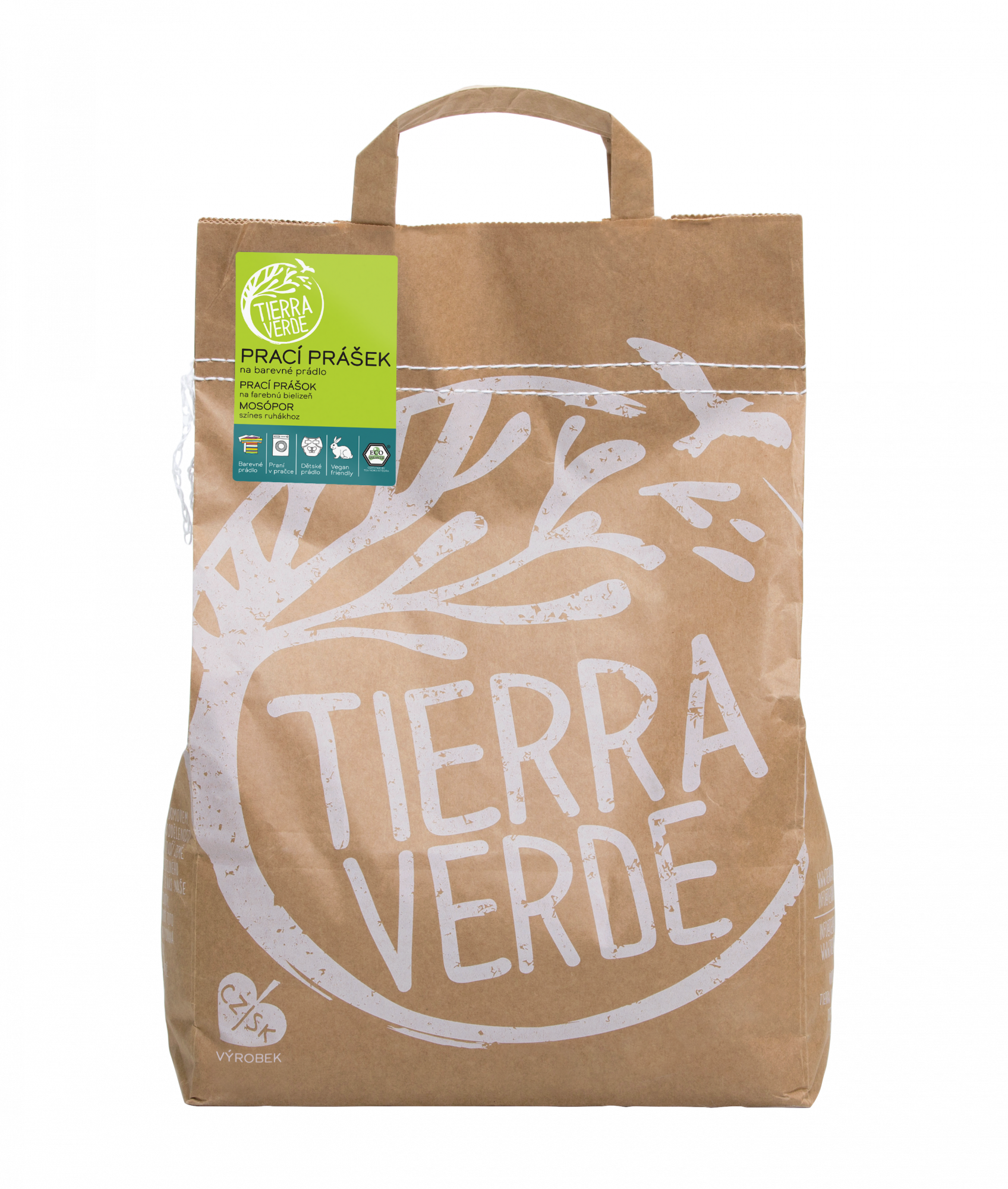 Tierra Verde Prací prášek na barevné prádlo - pap. pytel 5 kg