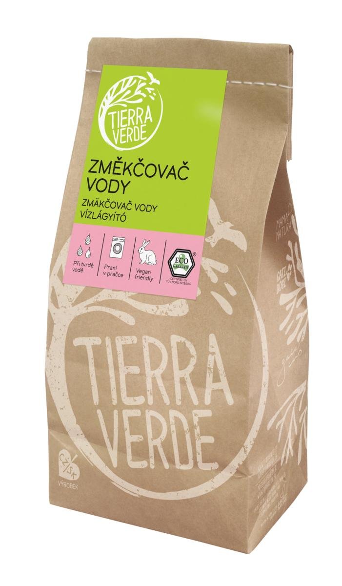Tierra Verde Změkčovač vody - Zip sáček 850 g - pro účinné praní v tvrdé vodě