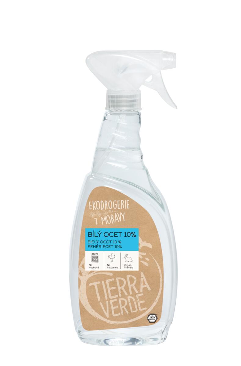 Tierra Verde Bílý ocet 10% - 750 ml - sprej - univerzální pomocník do domácnosti