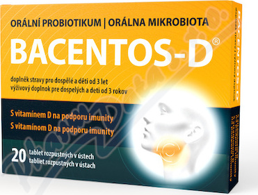 BACENTOS-D orální probiotikum tbl.20