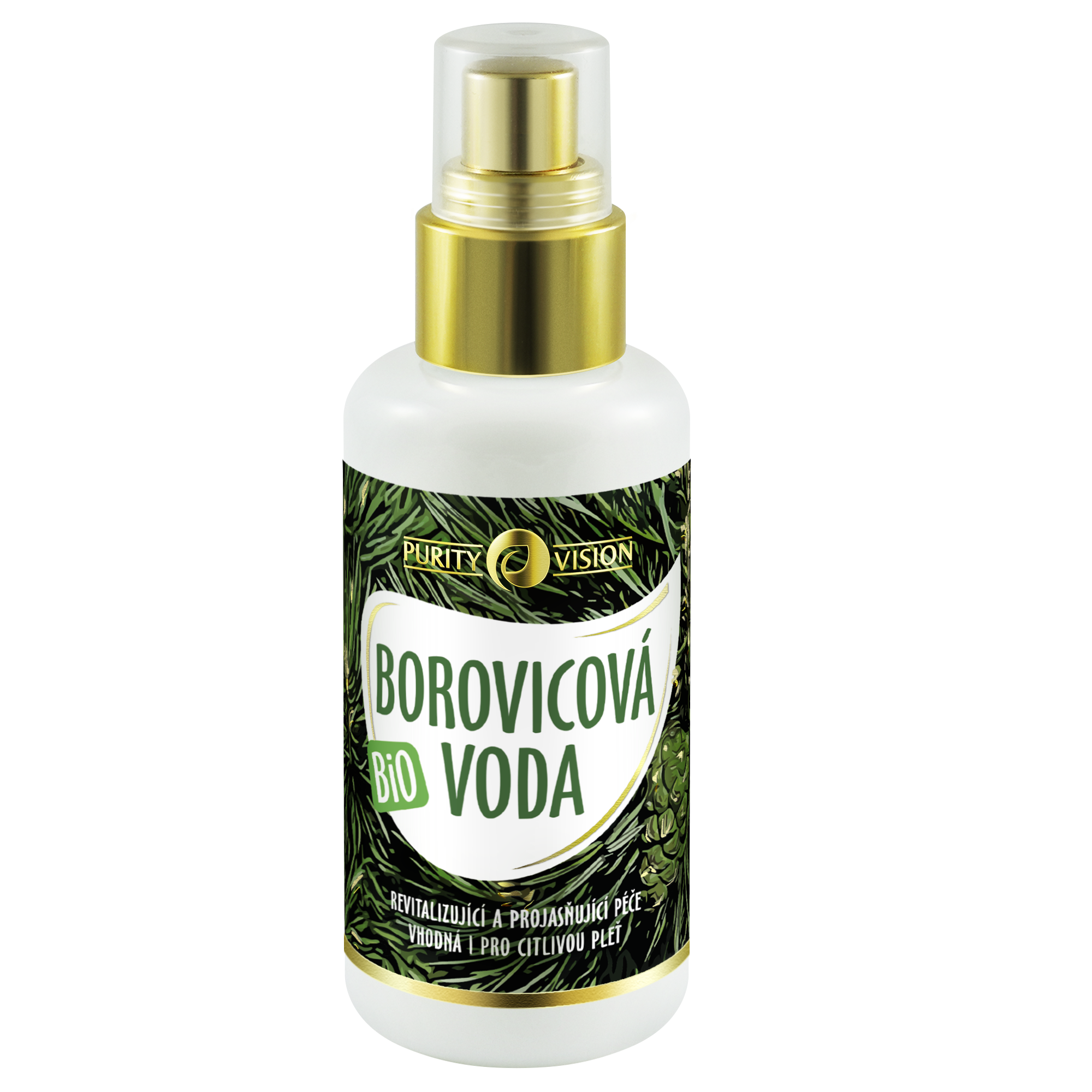 Purity Vision Borovicová voda BIO (100 ml) - něžné pohlazení borovým jehličím