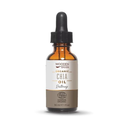 Wooden Spoon Chia olej BIO (30 ml) - posiluje a obnovuje vlasy a nehty