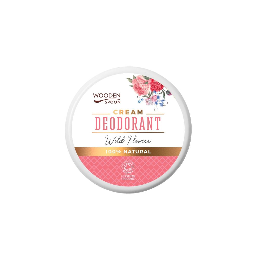 Wooden Spoon Přírodní krémový deodorant "Wild flowers" BIO - 15 ml