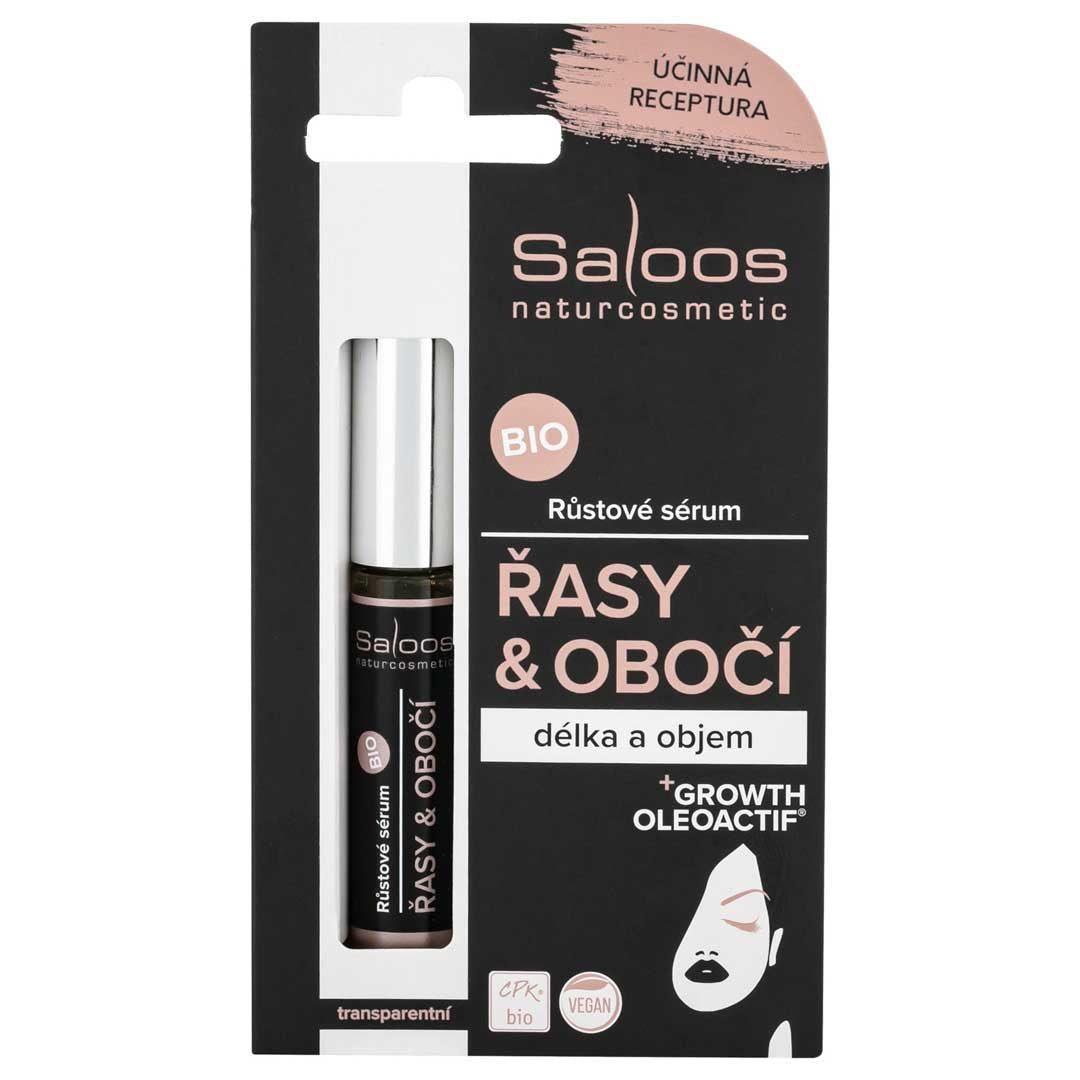 Saloos Regenerační sérum na řasy a obočí BIO (7 ml) - pro oslnivý pohled a zdravý růst řas