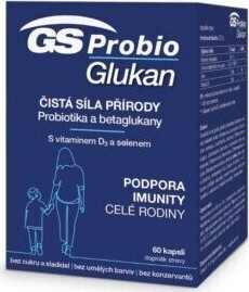 GS Probio Glukan 60 kapslí ČR/SK - balení 2 ks