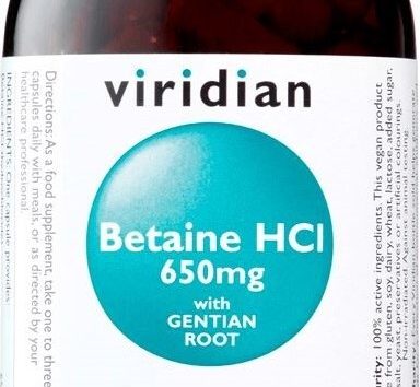 Viridian Betaine HCL cps.90