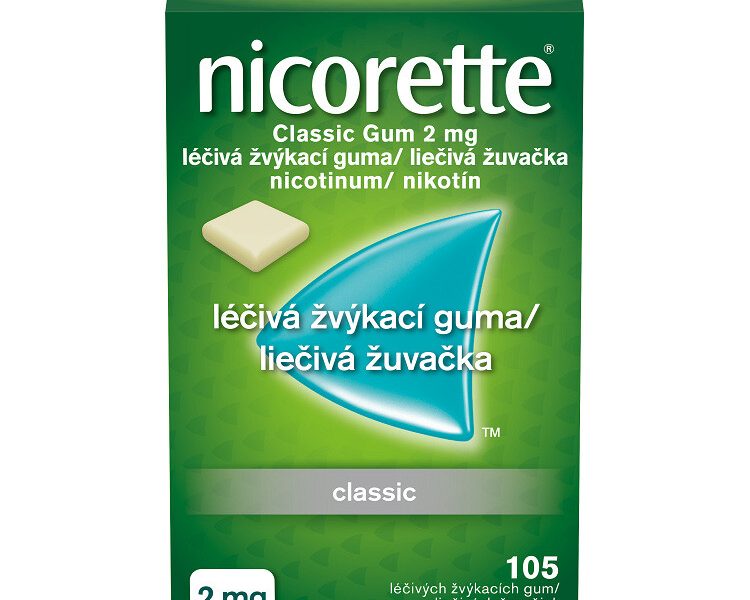 NICORETTE CLASSIC GUM 2MG léčivé žvýkačky 105