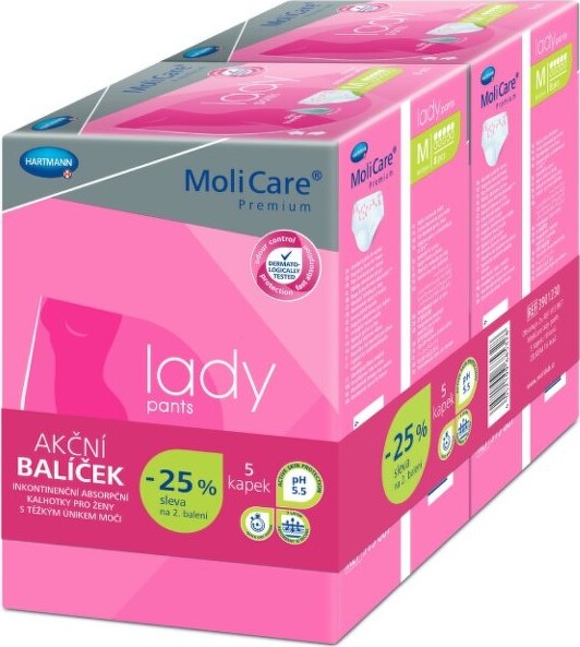 MoliCare Lady Pants 5kap. vel. M Duopack 2 x 8 ks