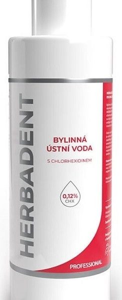 HERBADENT PROFESSIONAL bylinná ústní voda s chlorhexidinem 240ml