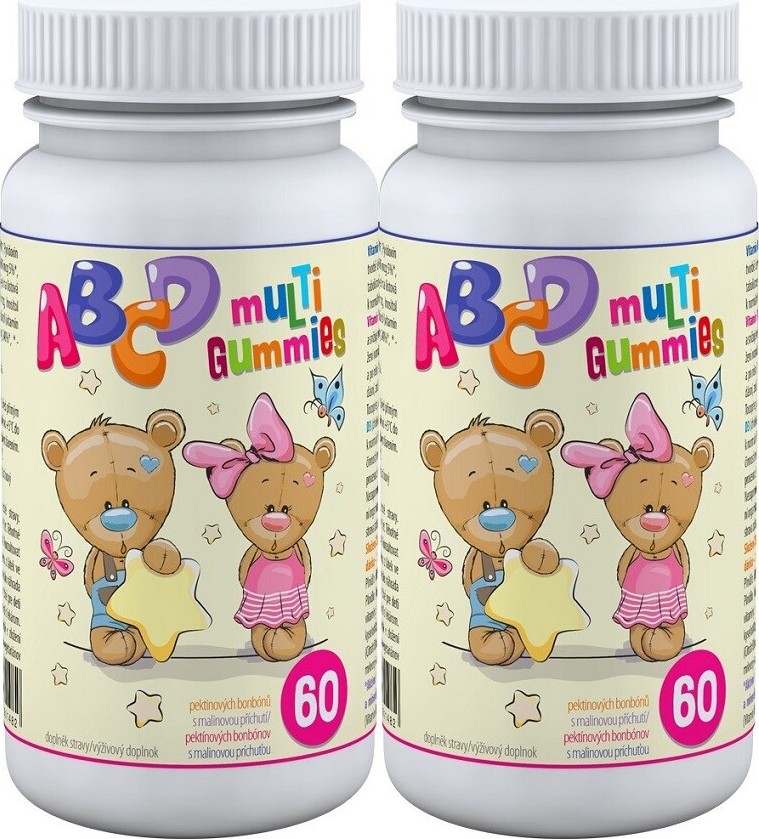 ABCD Multi Gummies 2x60 pektinových bonbónů