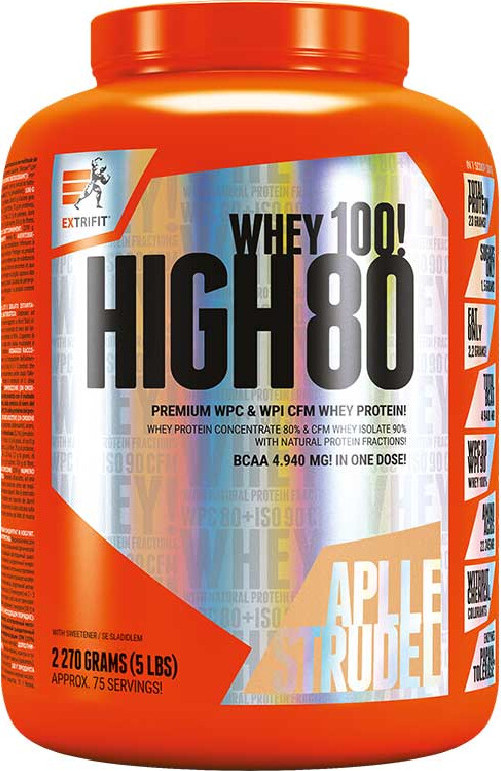 Extrifit High Whey 80 2270 g jablkový štrůdl