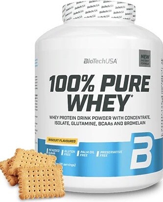 BioTech 100% Pure Whey 2270g black biscuit