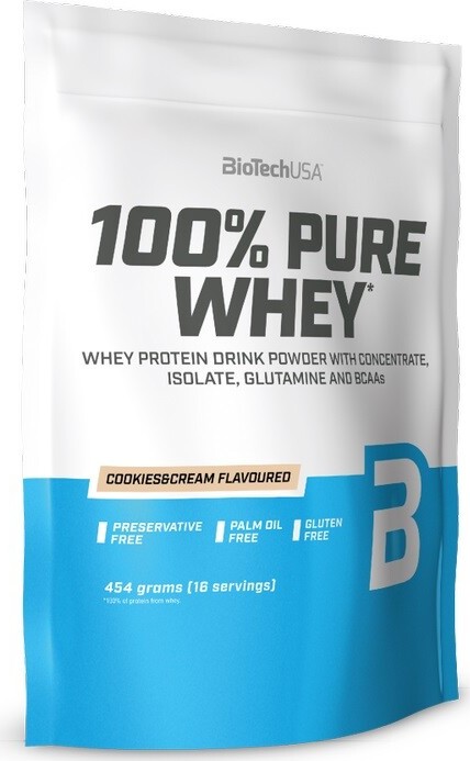 BioTech 100% Pure Whey 454g cookies cream