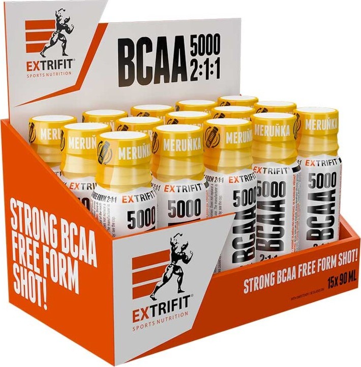 Extrifit BCAA 5000 2:1:1 Shot 15 x 90ml apricot