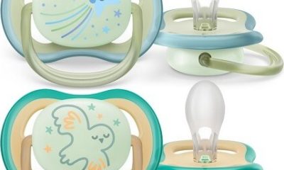 Philips AVENT Šidítko noční Ultra air 0-6m chlapec/obrázek 2ks