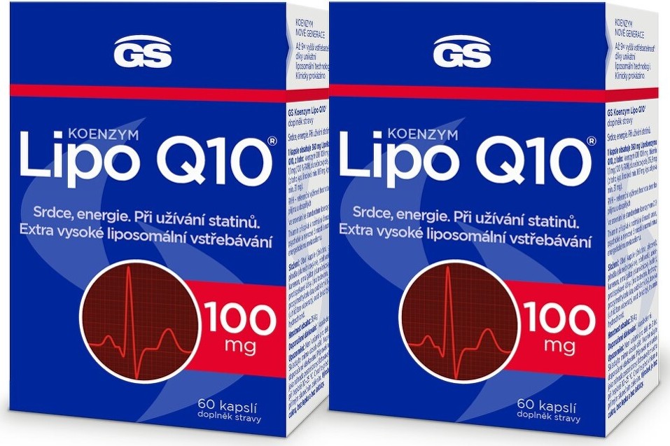 GS Koenzym Lipo Q10 100mg cps.60 - balení 2 ks