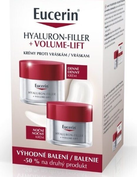 Eucerin HYALURON-FILLLER + VOLUME denní a noční krém 2x50ml