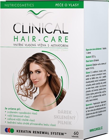 Clinical Hair-Care tob.60 + skleněný pilník 2měsíční kúra