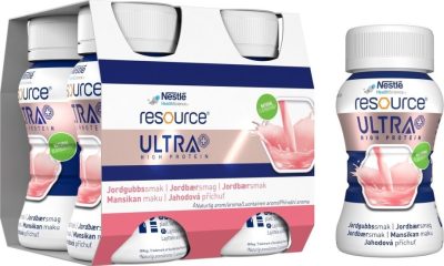 RESOURCE ULTRA + HIGH PROTEIN JAHODOVÁ PŘÍCHUŤ POR SOL 4X125ML