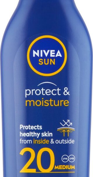 Nivea Sun Protect & Moisture hydratační mléko na opalování SPF20 200 ml