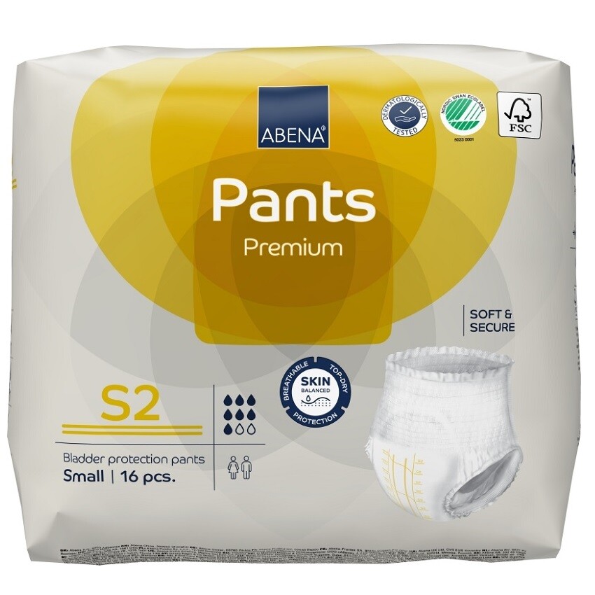 ABENA PANTS PREMIUM S2 KALHOTKY ABSORPČNÍ NAVLÉKACÍ