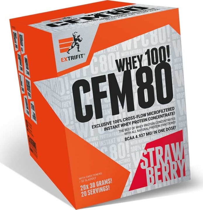 Extrifit CFM Instant Whey 80 20 x 30g strawberry