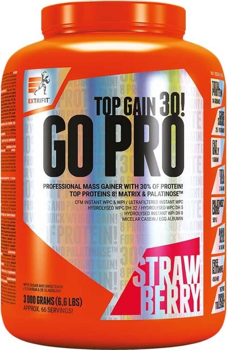 Extrifit Go Pro 30 3000g strawberry