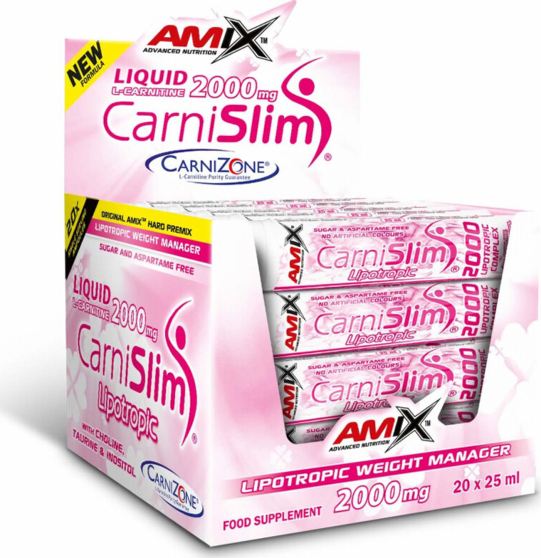 Amix CarniSlim Lipotropic 20 x 25 ml fresh lime