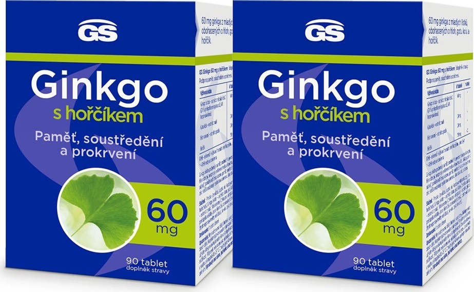 GS Ginkgo 60 mg s hořčíkem