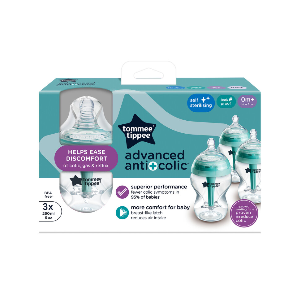 Tommee Tippee ADVANCED ANTI-COLIC Samosterilizační kojenecká lahev